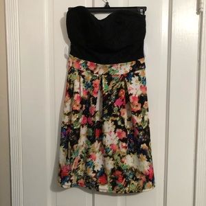 Black floral dress
